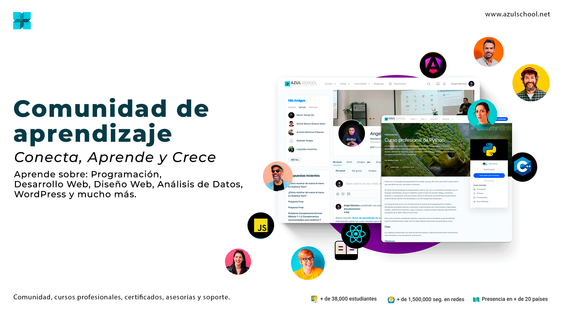 Comunidad de aprendizaje; Conecta, Aprende y Crece - Azul School